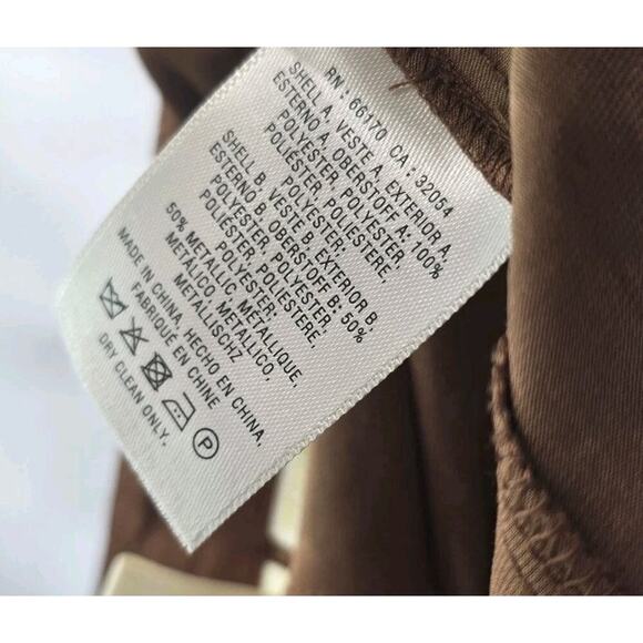 Anthropologie Skirt Womens XS 0 Midi Sparkle Shimmer Metallic Maeve Capri Pants - Picture 16 of 16